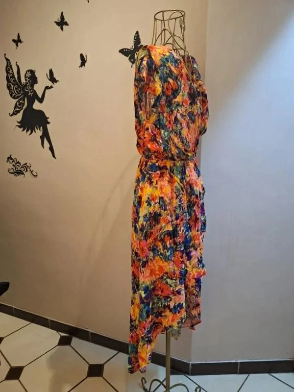 Vestido asimétrico multicolor – photo 3
